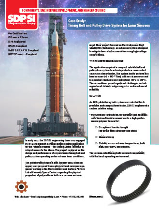 Case Study, Timing Belt and pulleys for NASA