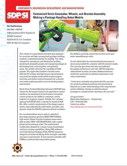 Customized Servo Gearmotors